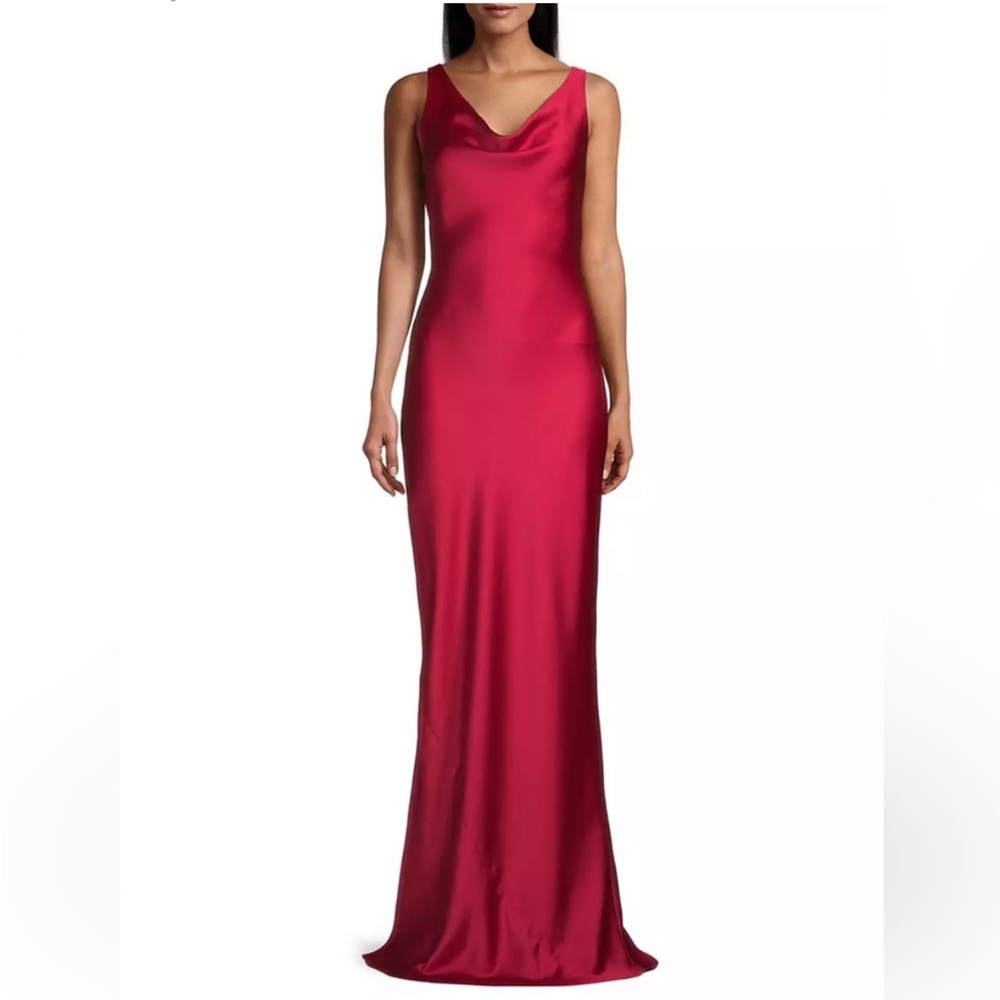 Norma Kamali Maria Satin Gown size small